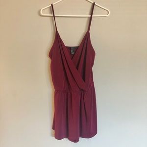Burgundy romper